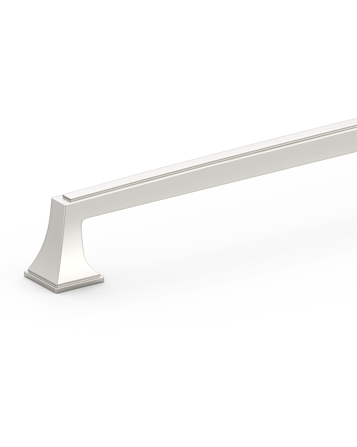DESIGN3067 Recessed Flat Bar Pull for Luxury Kitchens (5", Brushed Satin Nickel)