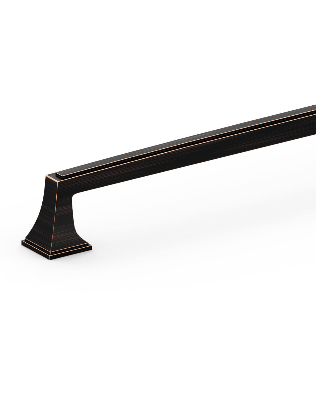 DESIGN3067 Recessed Flat Bar Pull for Luxury Kitchens (5", Brushed Satin Nickel)