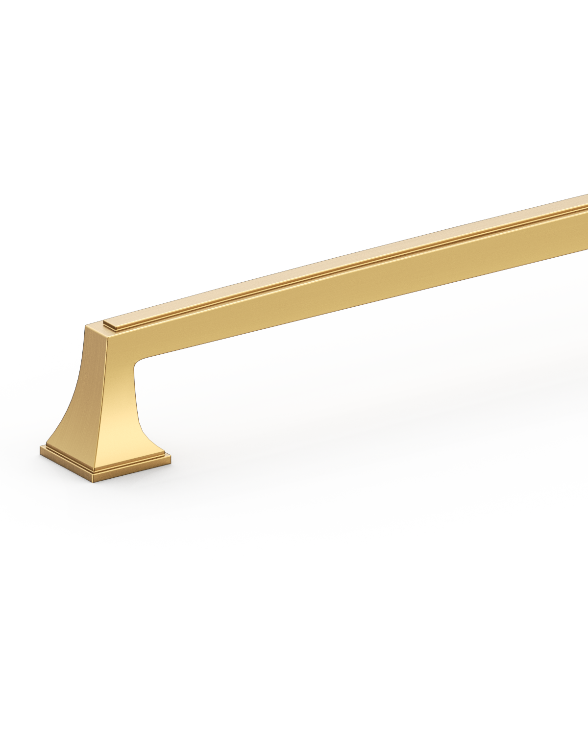 DESIGN3067 Recessed Flat Bar Pull for Luxury Kitchens (5", Brushed Satin Nickel)