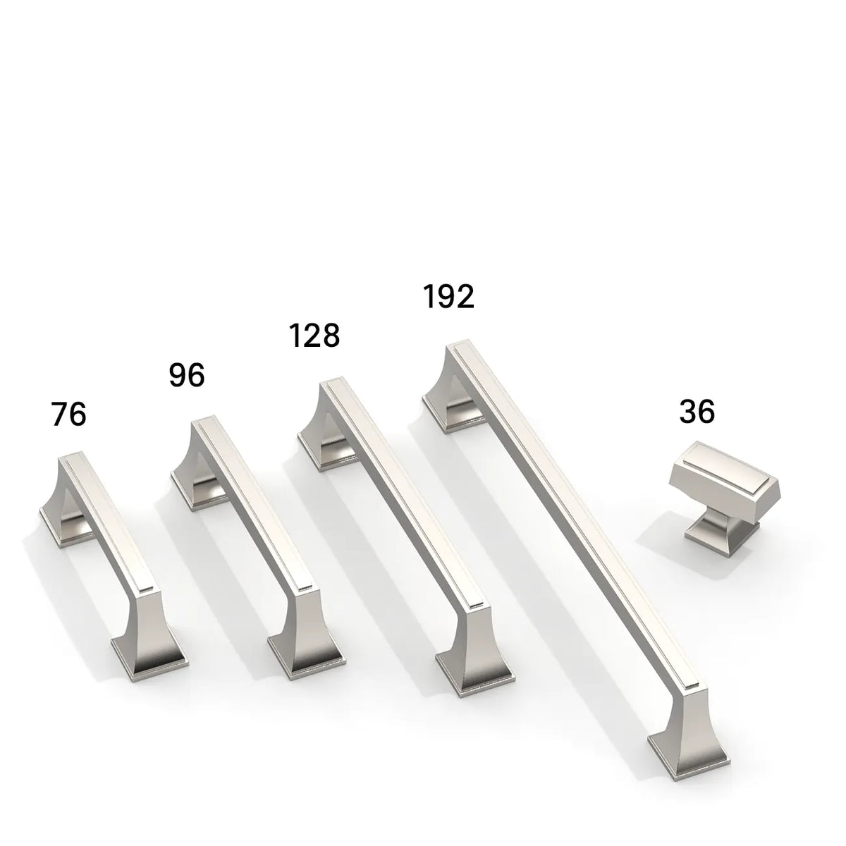 DESIGN3067 Recessed Flat Bar Pull for Luxury Kitchens (5", Brushed Satin Nickel)