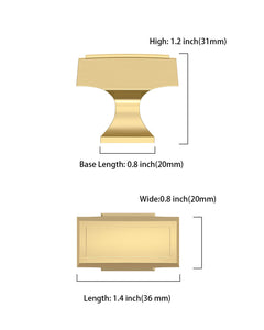 DESIGN3067 Stepped T Knob for Modern Kitchens & Bathrooms (Champagne Bronze)