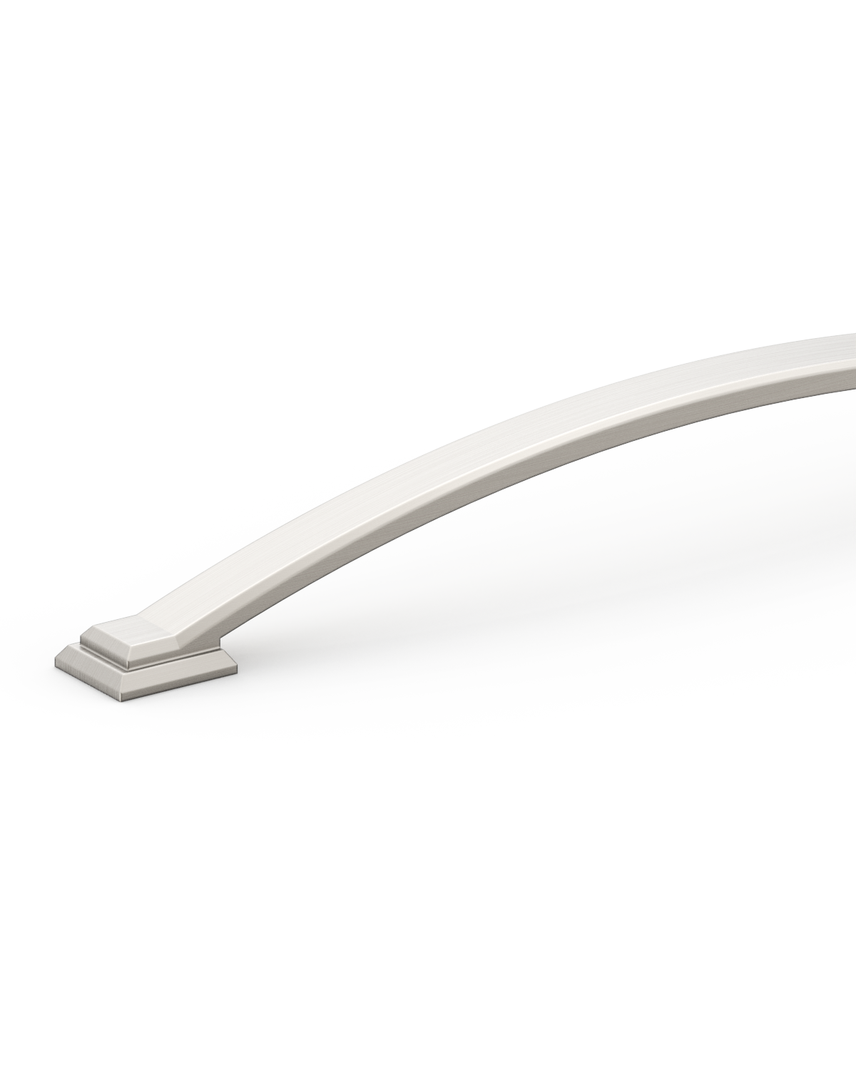 DESIGN3150 Transitional Brushed Gold Cabinet Pulls – Stepped Base Arched Handles for Kitchen Cabinets