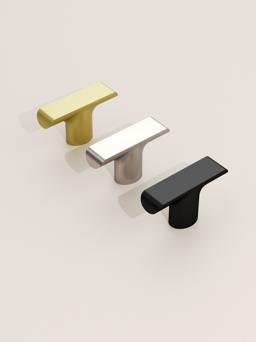 DESIGN3273 T-Bar Cabinet Knobs – Modern Hardware for Cabinets, Drawers & Closets