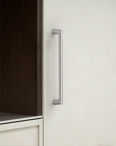 DESIGN3307 Solid Metal Modern Linear Pull for Tall Cabinets | 10" Cabinet Handle, Matte Black