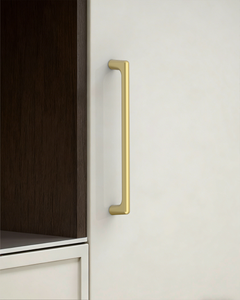 DESIGN3307 Solid Metal Modern Linear Pull for Tall Cabinets | 10" Cabinet Handle, Matte Black