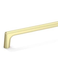 DESIGN3307 Solid Metal Modern Linear Pull for Tall Cabinets | 10" Cabinet Handle, Matte Black