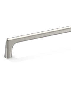 DESIGN3307 Solid Metal Modern Linear Pull for Tall Cabinets | 10" Cabinet Handle, Matte Black