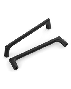 DESIGN3307 Solid Metal Modern Linear Pull for Tall Cabinets | 10" Cabinet Handle, Matte Black