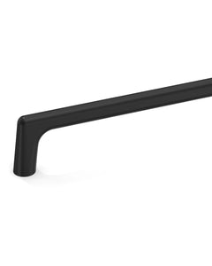 DESIGN3307 Solid Metal Modern Linear Pull for Tall Cabinets | 10" Cabinet Handle, Matte Black