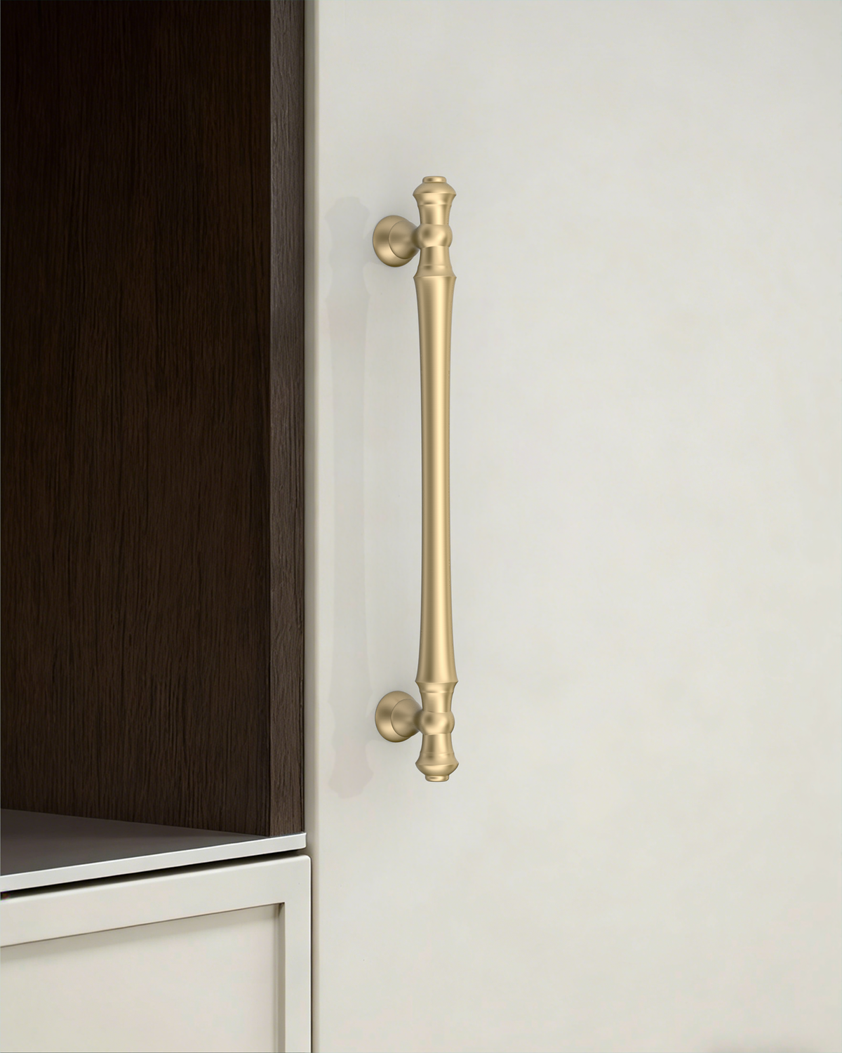 DESIGN3768 Champagne Bronze Cabinet Pulls for White Cabinets | 5", Warm Modern, Heavy-Duty Feel