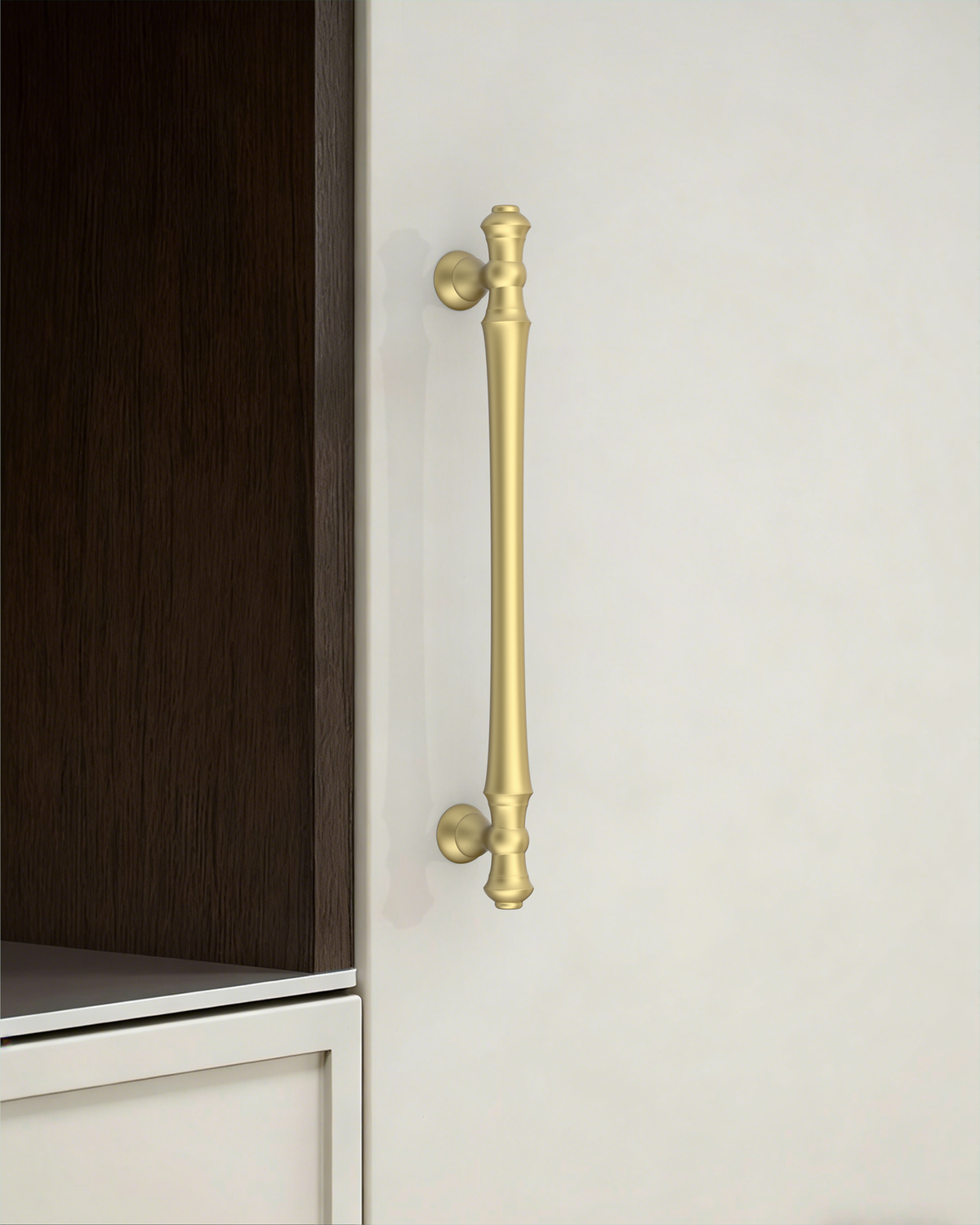 DESIGN3768 Champagne Bronze Cabinet Pulls for White Cabinets | 5", Warm Modern, Heavy-Duty Feel