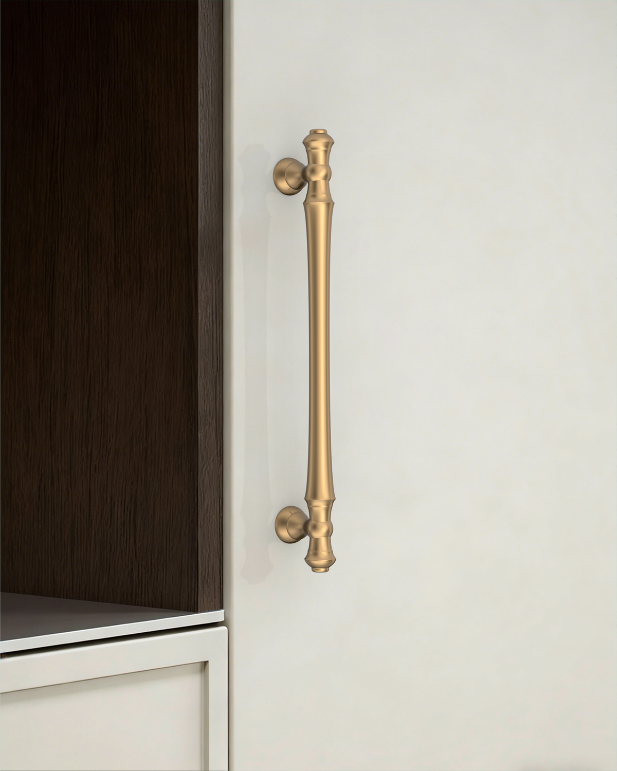 DESIGN3768 Champagne Bronze Cabinet Pulls for White Cabinets | 5", Warm Modern, Heavy-Duty Feel