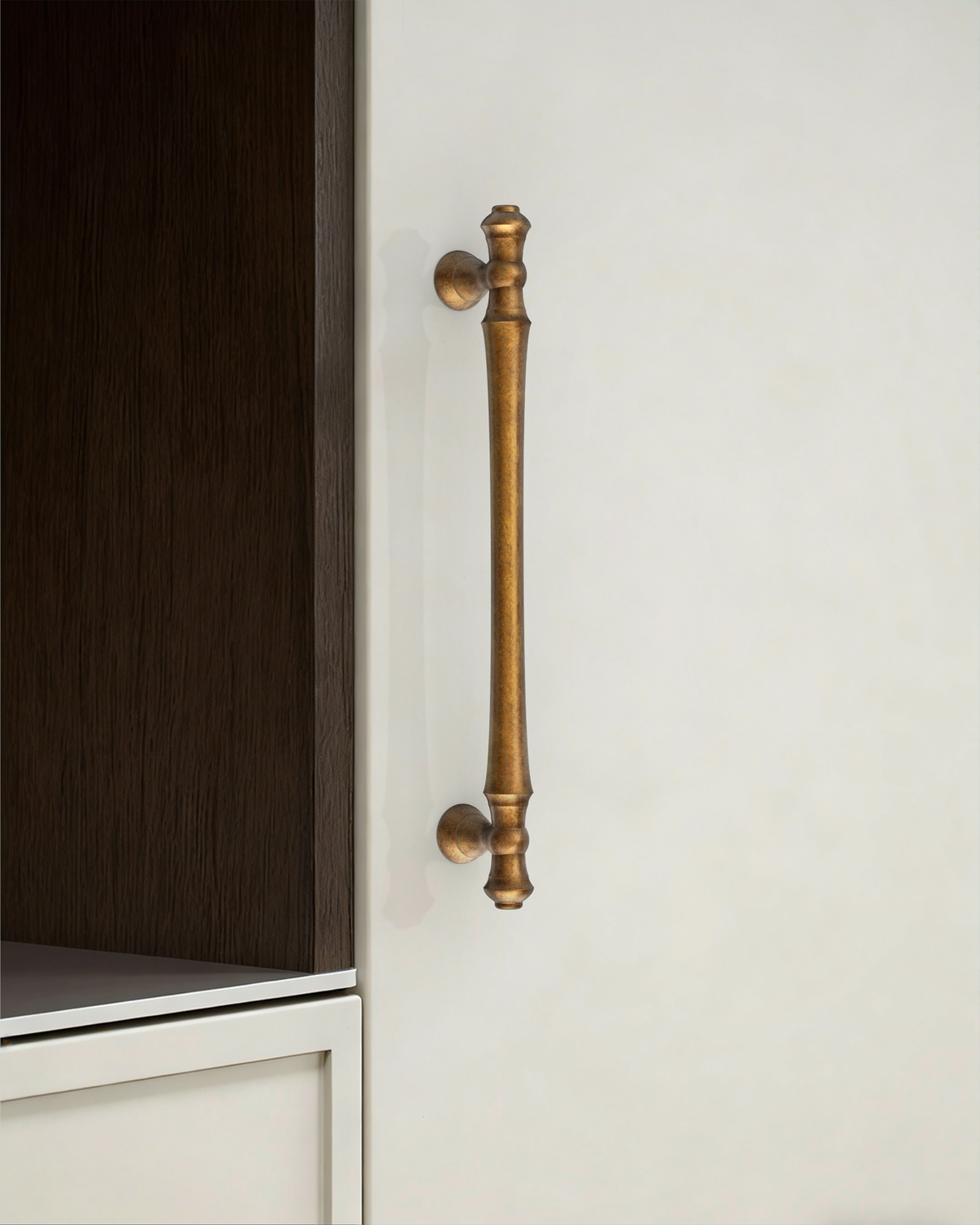 DESIGN3768 Champagne Bronze Cabinet Pulls for White Cabinets | 5", Warm Modern, Heavy-Duty Feel