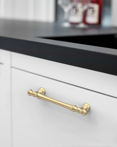 DESIGN3768 Champagne Bronze Cabinet Pulls for White Cabinets | 5", Warm Modern, Heavy-Duty Feel