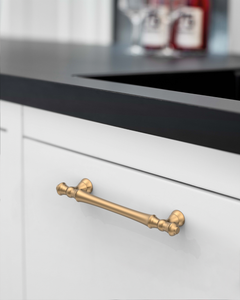 DESIGN3768 Champagne Bronze Cabinet Pulls for White Cabinets | 5", Warm Modern, Heavy-Duty Feel