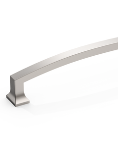 DESIGN3781 Champagne Bronze Curved Cabinet Handles - Heavy-Duty Square Foot Drawer Hardware (5" )