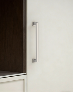 DESIGN3818 Brushed Brass Cabinet Pulls for White Cabinets | Modern Organic Pull, 3.75"