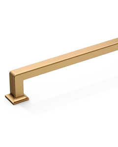 DESIGN3818 Brushed Brass Cabinet Pulls for White Cabinets | Modern Organic Pull, 3.75"