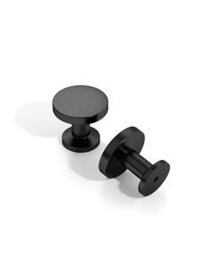 DESIGN3835 Contemporary Flat Disc Cabinet Knobs with Round Rose
