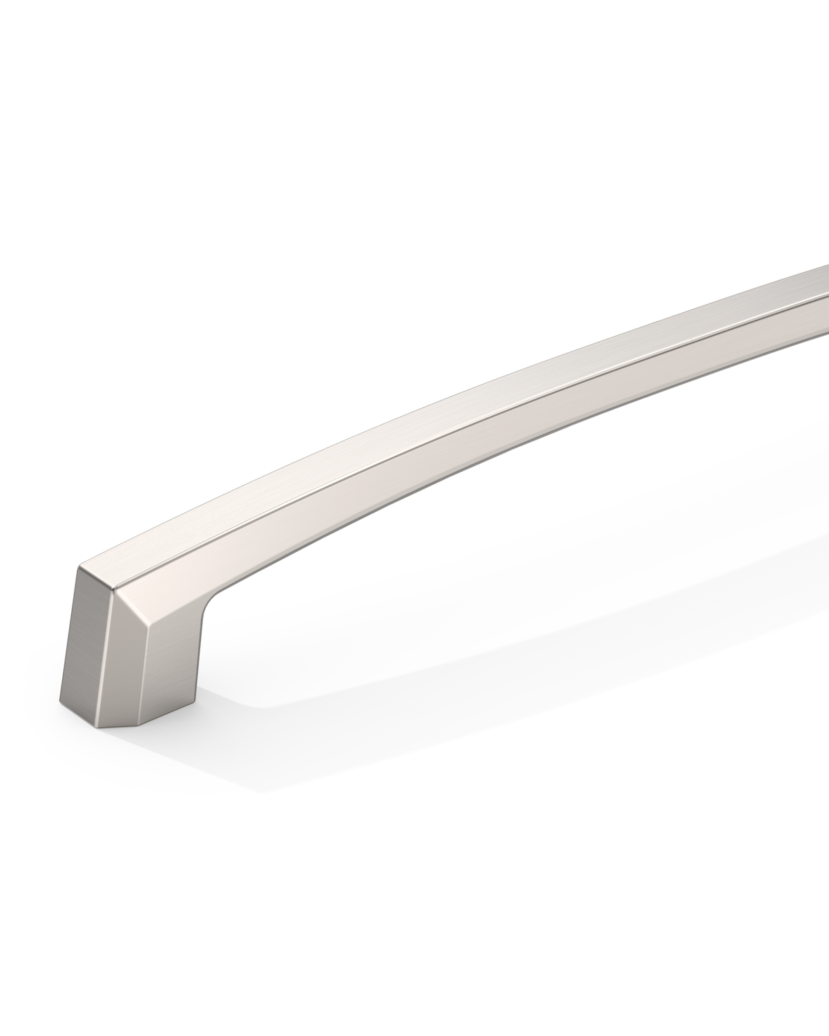 DESIGN3908 Architectural Matte Black Cabinet Pulls – Faceted Beveled Handles for Kitchen Cabinets