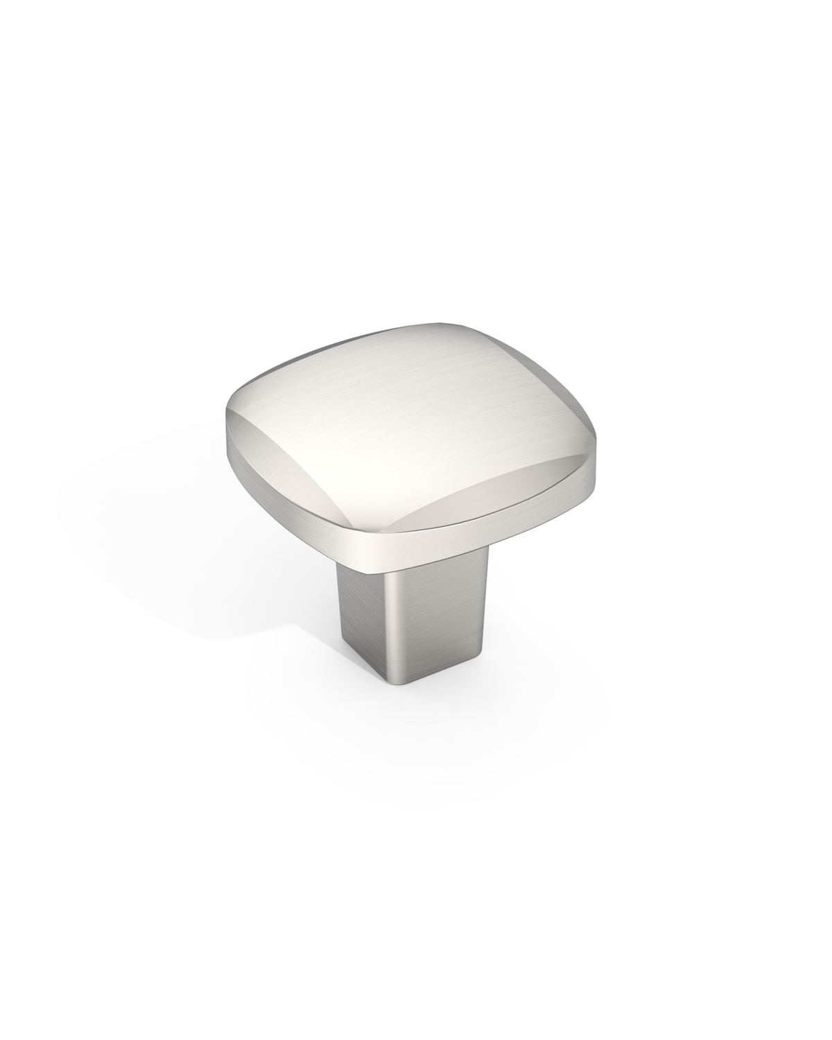 DESIGN3908 Sculptural Minimalist Matte Black Cabinet Knobs – Soft Square Drawer Pulls