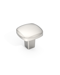 DESIGN3908 Sculptural Minimalist Matte Black Cabinet Knobs – Soft Square Drawer Pulls