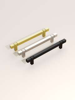 DESIGN3909 Modern Fluted Square Bar Cabinet Pulls