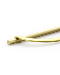 DESIGN3955 Geometric Contemporary Cabinet Pulls | Half Moon Two Tone Drawer Handles