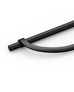 DESIGN3955 Geometric Contemporary Cabinet Pulls | Half Moon Two Tone Drawer Handles