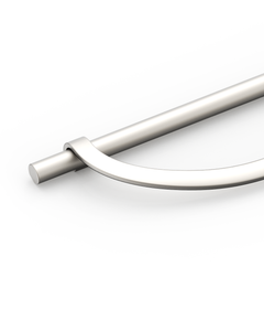 DESIGN3955 Geometric Contemporary Cabinet Pulls | Half Moon Two Tone Drawer Handles