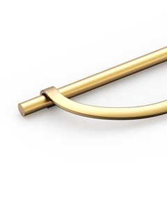 DESIGN3955 Geometric Contemporary Cabinet Pulls | Half Moon Two Tone Drawer Handles