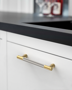 DESIGN4483 Champagne Bronze Knurled Cabinet Handles - Heavy-Duty Modern Drawer Pulls (5")