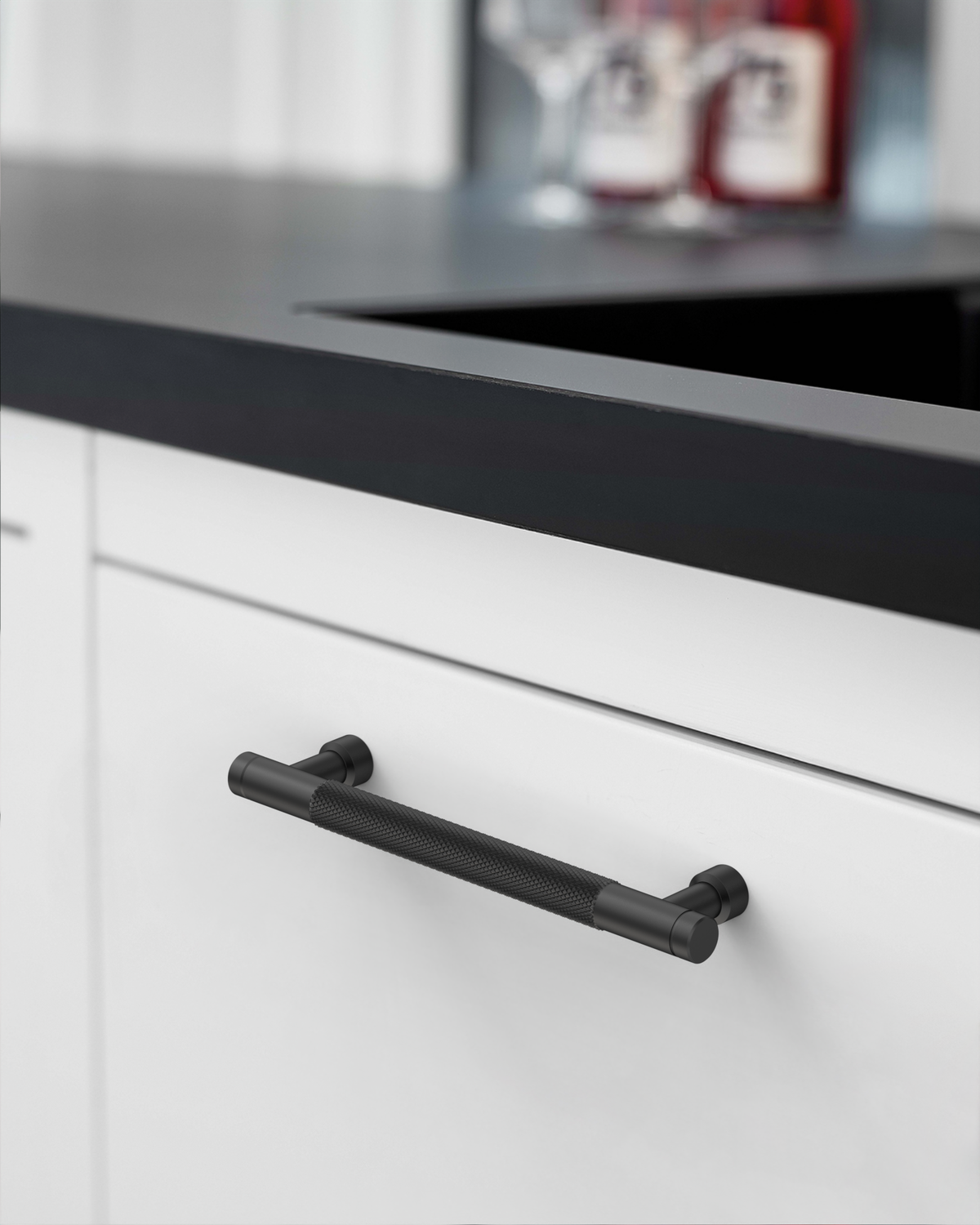 DESIGN4483 Champagne Bronze Knurled Cabinet Handles - Heavy-Duty Modern Drawer Pulls (5")
