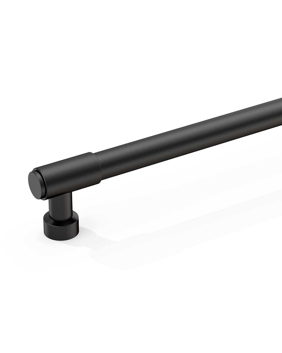 DESIGN4592 Matte Black Stepped Cabinet Handles | Heavy-Duty Modern Cylindrical Pulls (5" / 128mm)