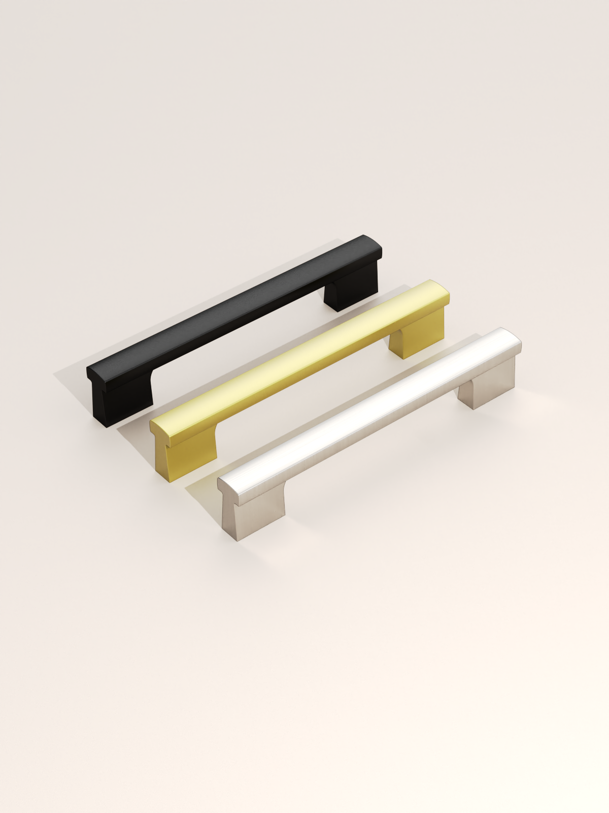 DESIGN4497 Modern Curved Edge Architectural Cabinet Pulls