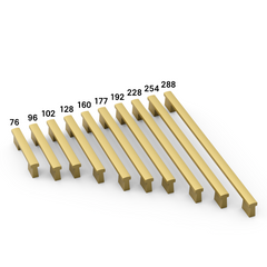DESIGN4497 Modern Curved Edge Architectural Cabinet Pulls