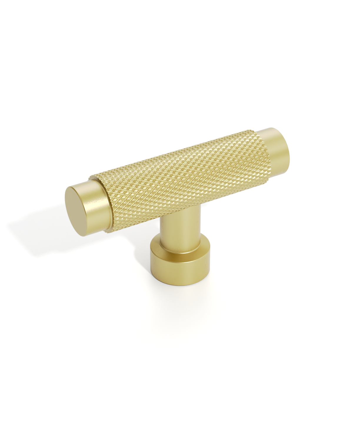 DESIGN4518 Knurled T-Bar Knob for Home Bars & Coffee Stations (Brushed Gold)