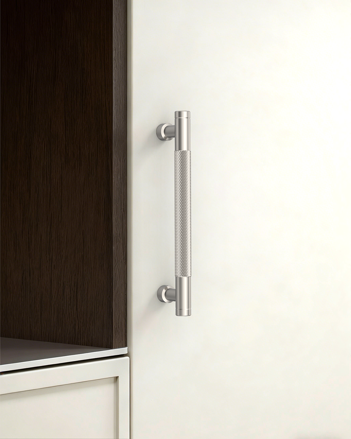 DESIGN4483 Champagne Bronze Knurled Cabinet Handles - Heavy-Duty Modern Drawer Pulls (5")