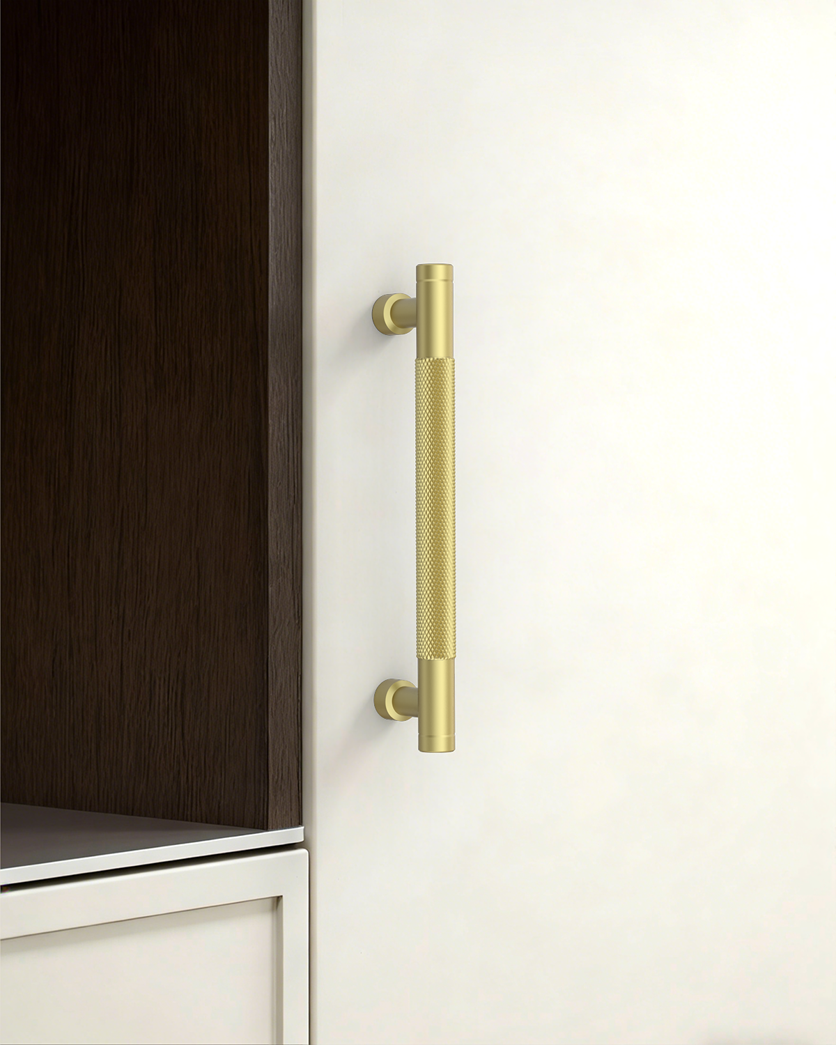 DESIGN4483 Champagne Bronze Knurled Cabinet Handles - Heavy-Duty Modern Drawer Pulls (5")