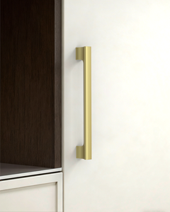 Design4504 Matte Black Solid Metal Concave Bar Pull for Modern Kitchens (5" Hole Center)