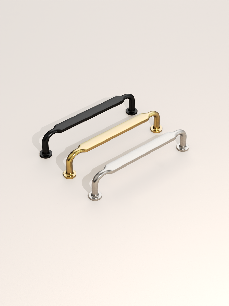 DESIGN2028 Matte Black Cabinet Pulls | Warm Minimalist Flat Handles, Heavy-Duty Feel, 5"