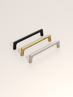 DESIGN3307 Solid Metal Modern Linear Pull for Tall Cabinets | 10" Cabinet Handle, Matte Black