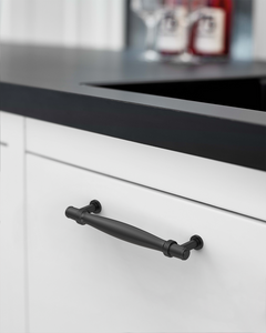 DESIGN4585 Brushed Gold Cabinet Pulls – Modern Organic Tapered Handles for Kitchen Cabinets