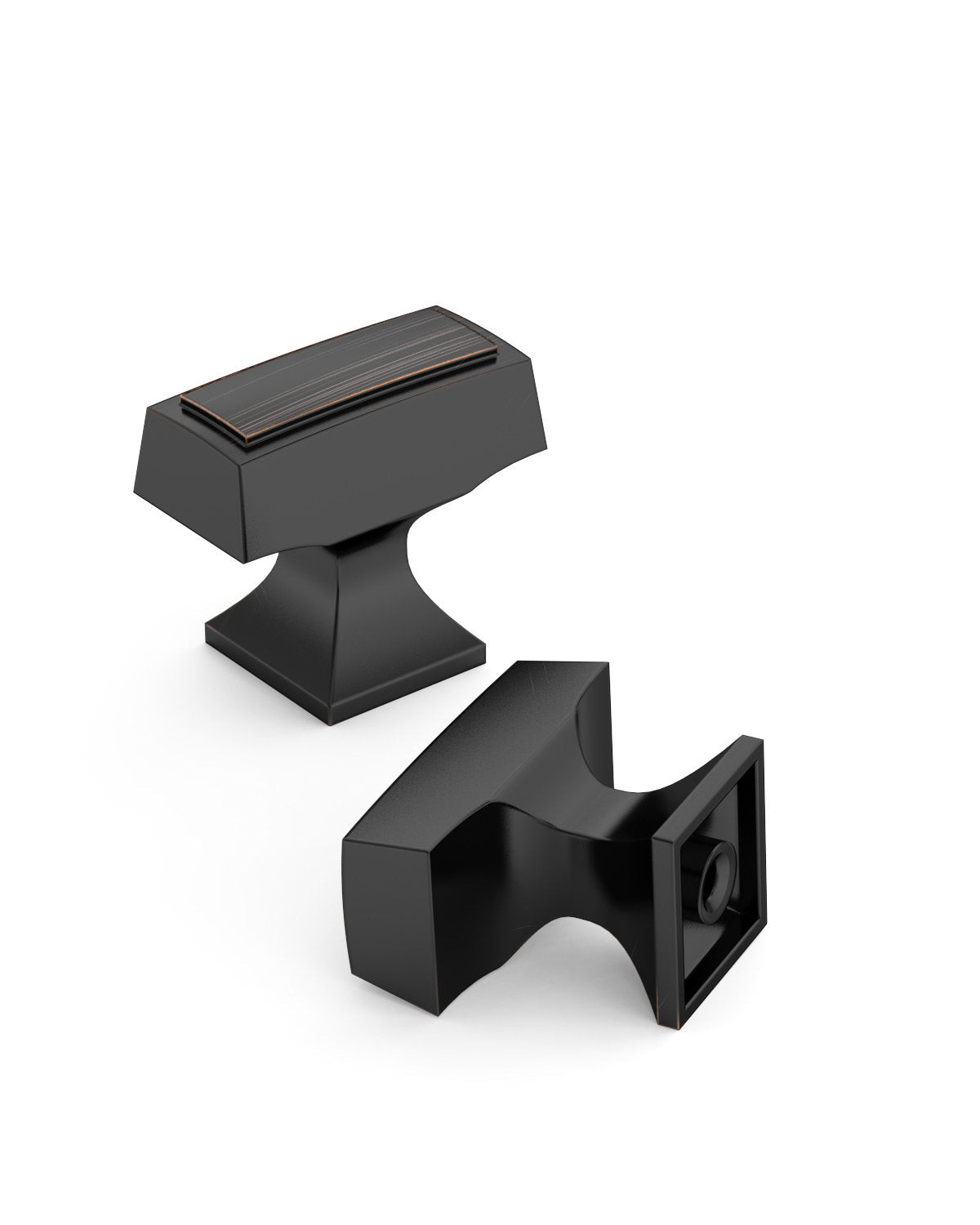 DESIGN3067 Stepped T Knob for Modern Kitchens & Bathrooms (Champagne Bronze)