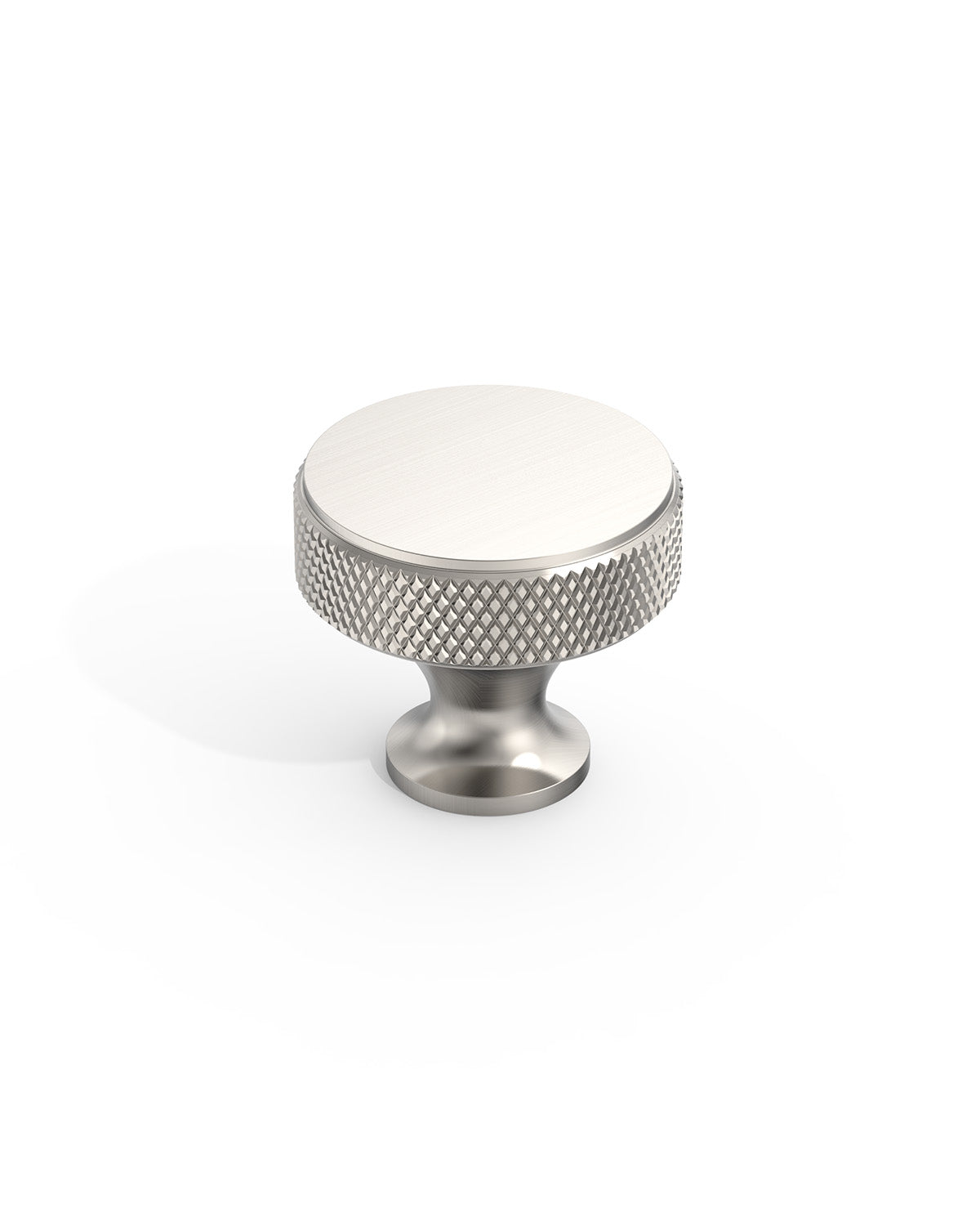 DESIGN4494 Solid Metal Knurled Rim Round Knob for Luxury Kitchens (Champagne Bronze)