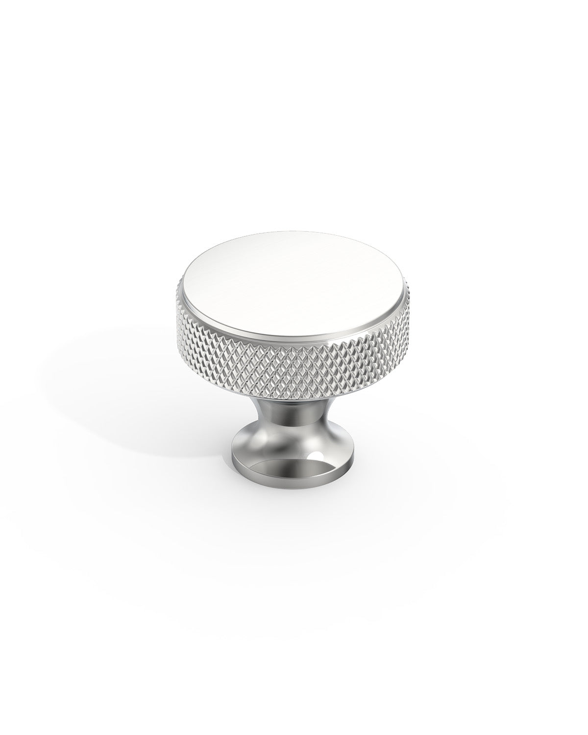 DESIGN4494 Solid Metal Knurled Rim Round Knob for Luxury Kitchens (Champagne Bronze)