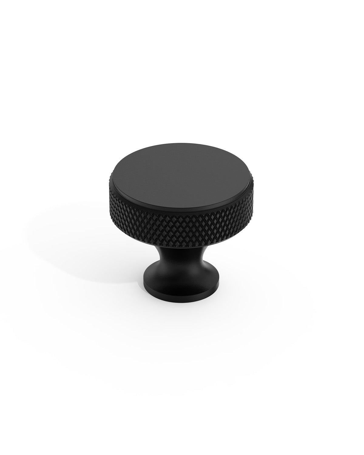 DESIGN4494 Solid Metal Knurled Rim Round Knob for Luxury Kitchens (Champagne Bronze)