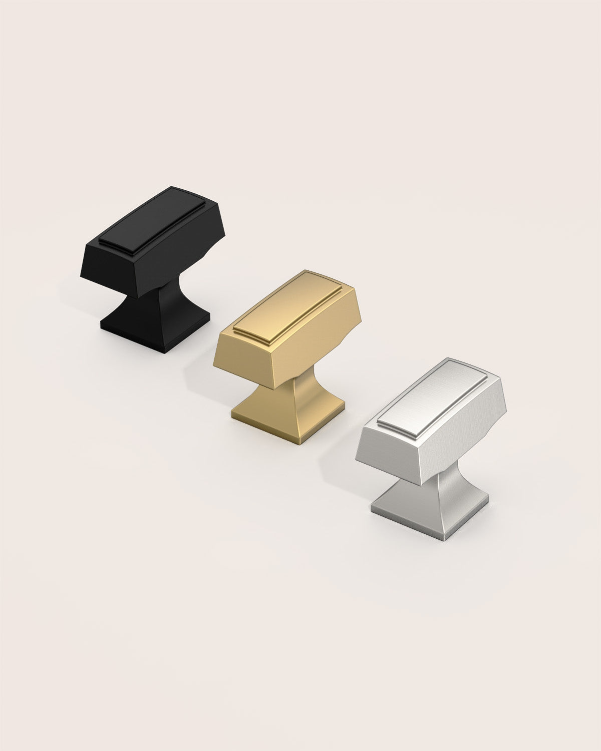 DESIGN3067 Stepped T Knob for Modern Kitchens & Bathrooms (Champagne Bronze)