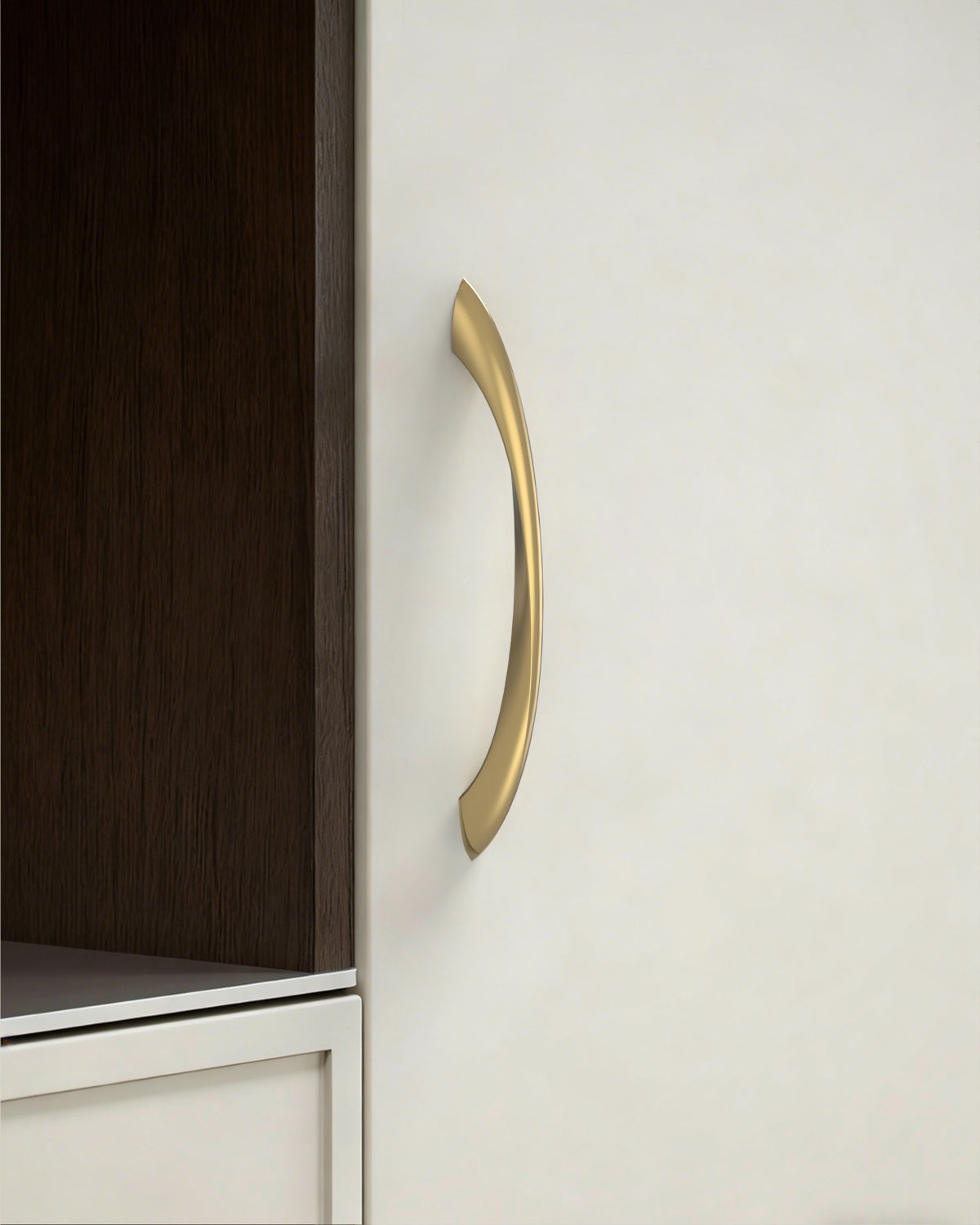 DESIGN2554 Warm Minimalist Streamlined Bow Cabinet Pulls