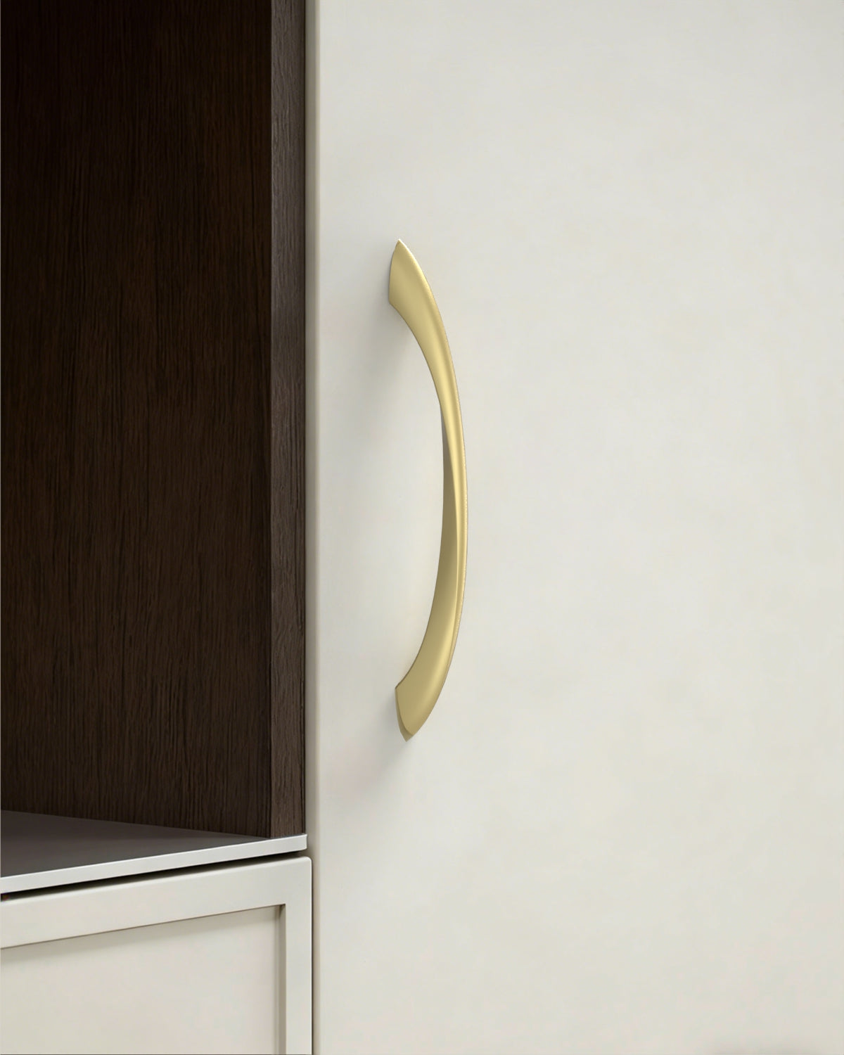 DESIGN2554 Warm Minimalist Streamlined Bow Cabinet Pulls